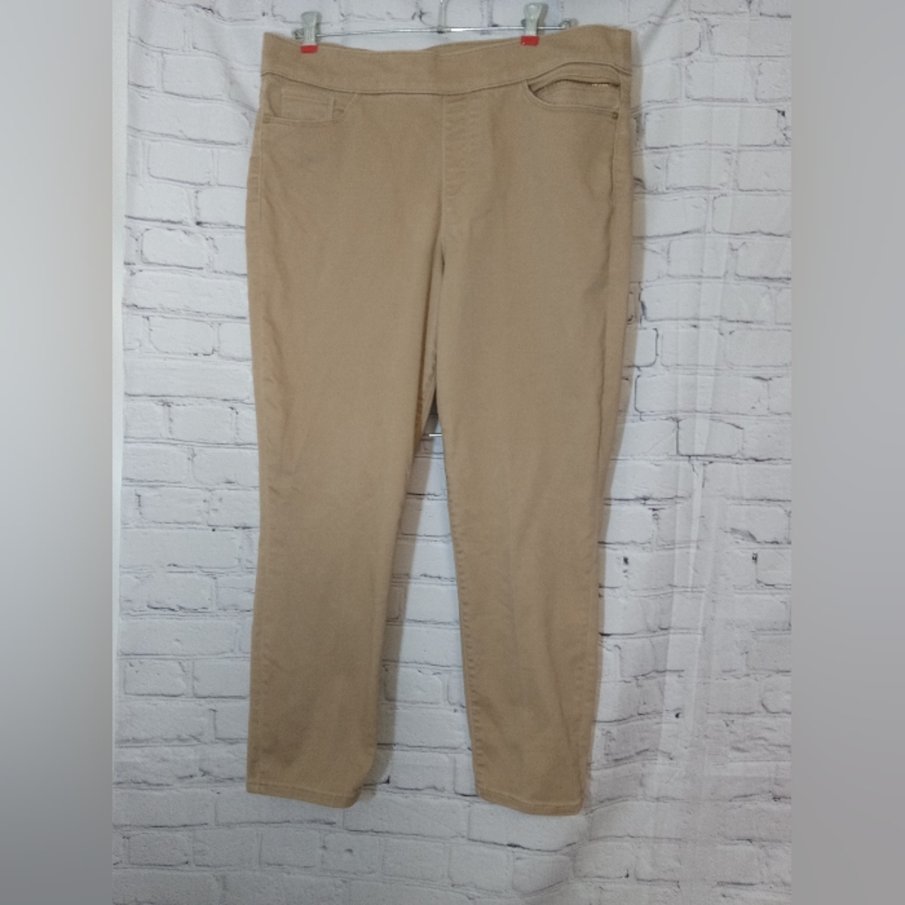 Tommy Hilfiger Tan Elastic waist pants Medium